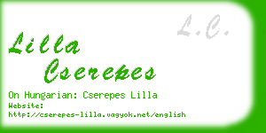 lilla cserepes business card